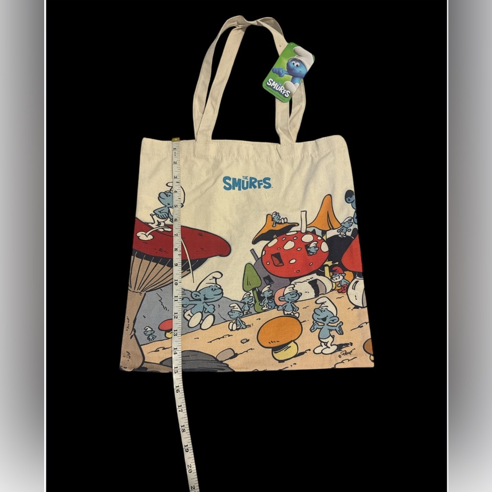 Smurfs Cartoon Canvas Tote Bag